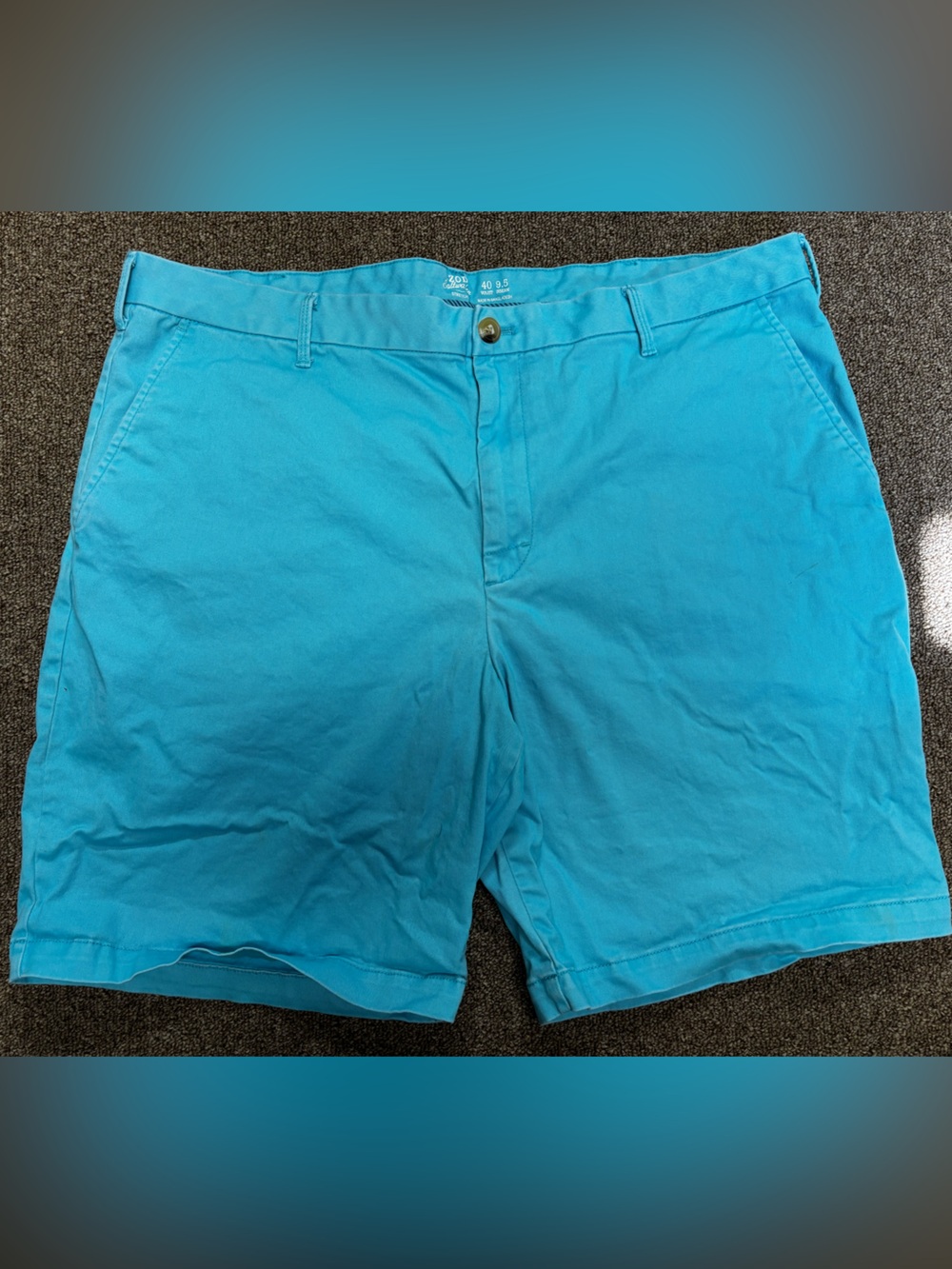 Men’s Izod Turquoise Casual Bermuda Shorts